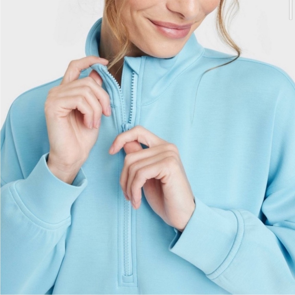 All In Motion white athletic sweater